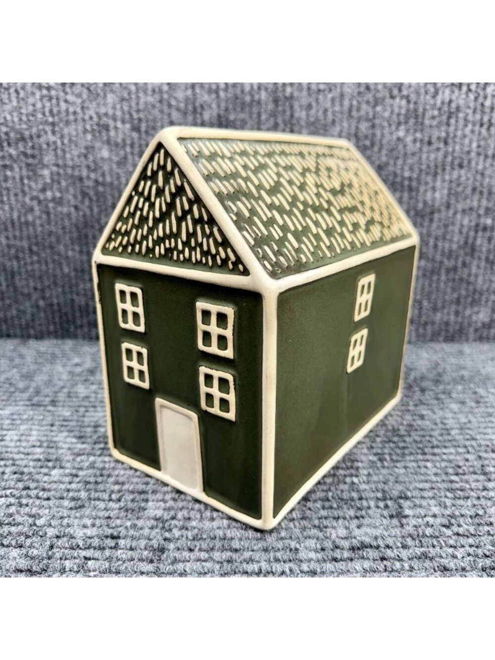 Anthropologie Stoneware House Decorative Object Christmas Green Online Exclusive